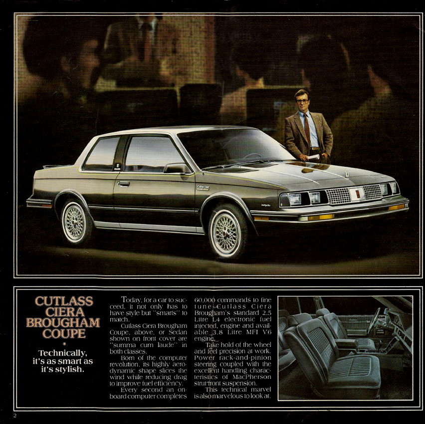 1985 Oldsmobile Cutlass Ciera Canadian Brochure Page 1